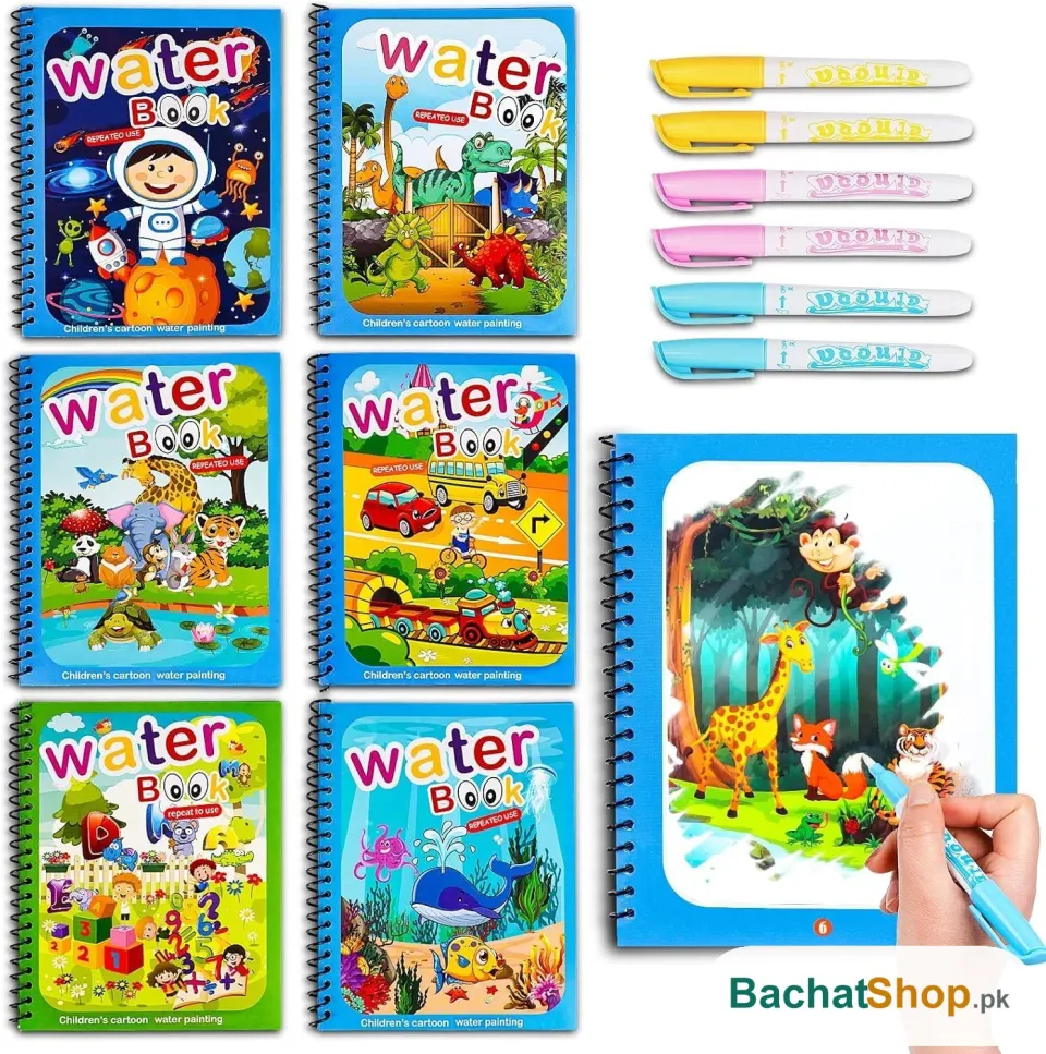 Magic Water Book – Paint, Draw & Colour with Magic Pen